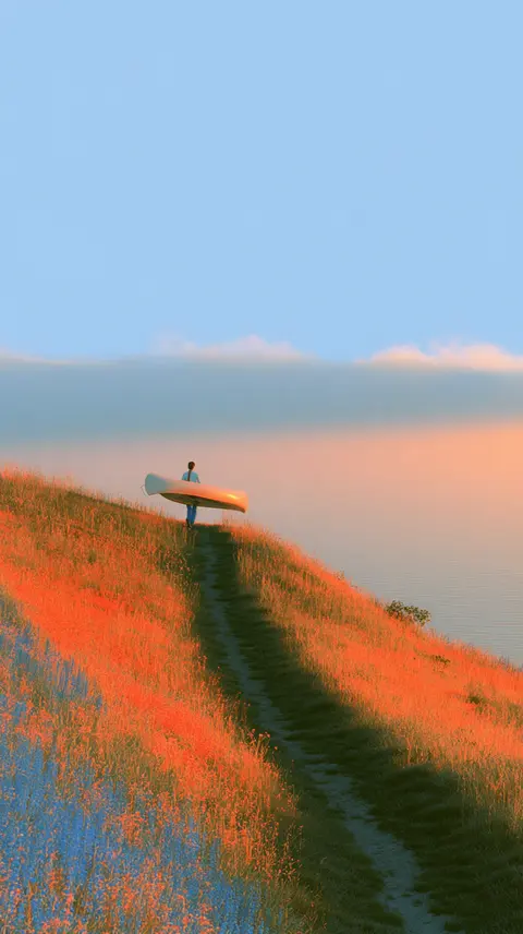 The Canoe Carrier’s Shore Path