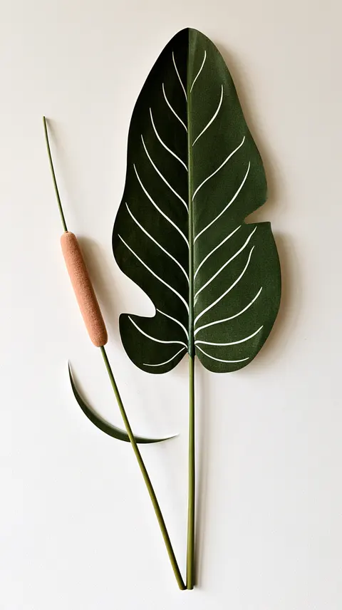 A Reed Curving Through a Crescent